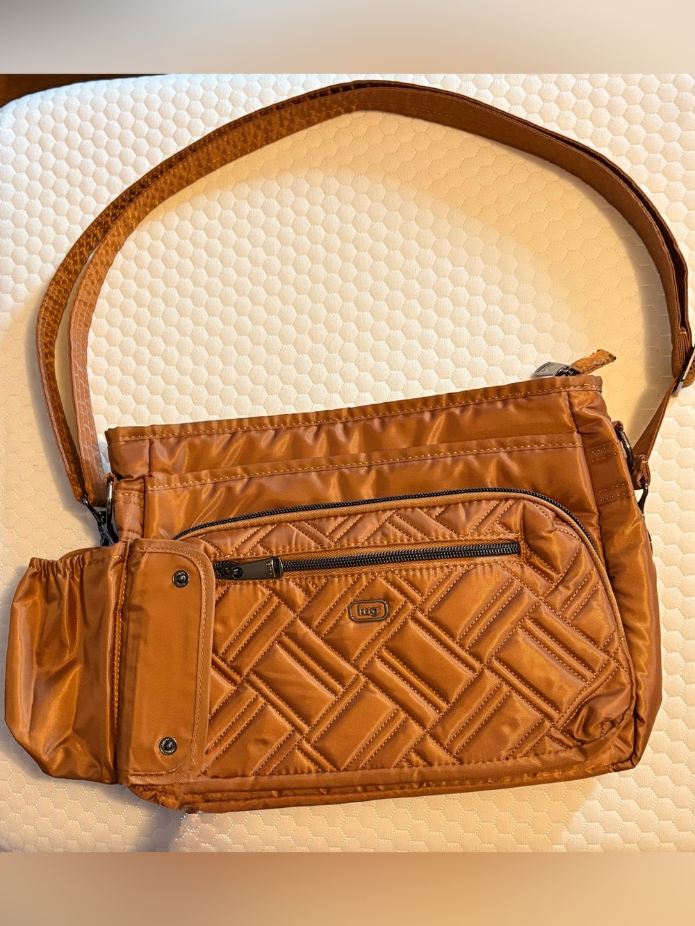 LUG Shimmy SE Crossbody Bag RFID Copper Brown